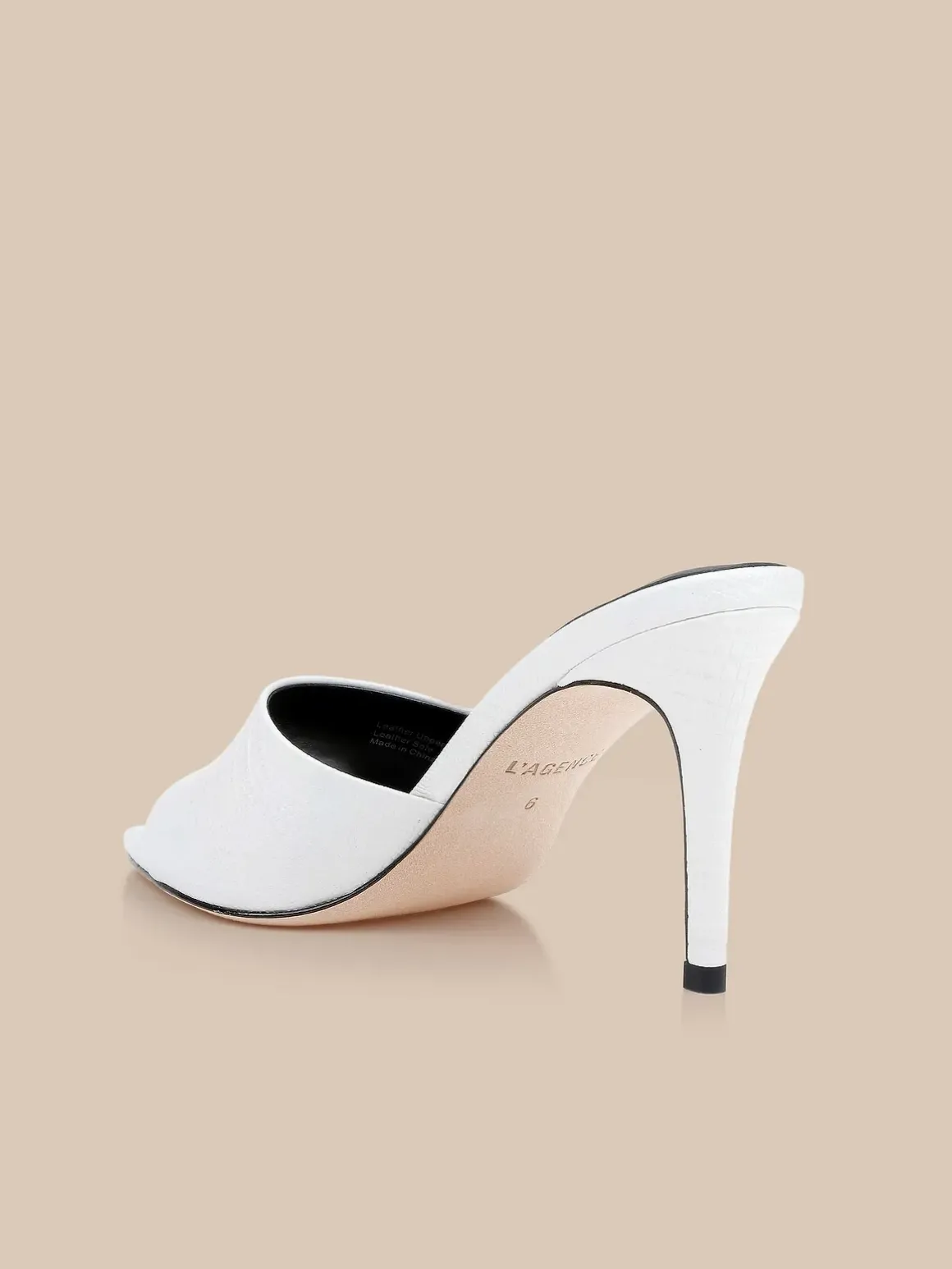 Lolita Leather Open-Toe Mule