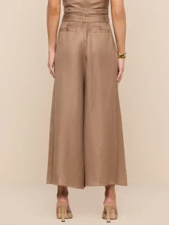 Lowen Linen-Blend Pant
