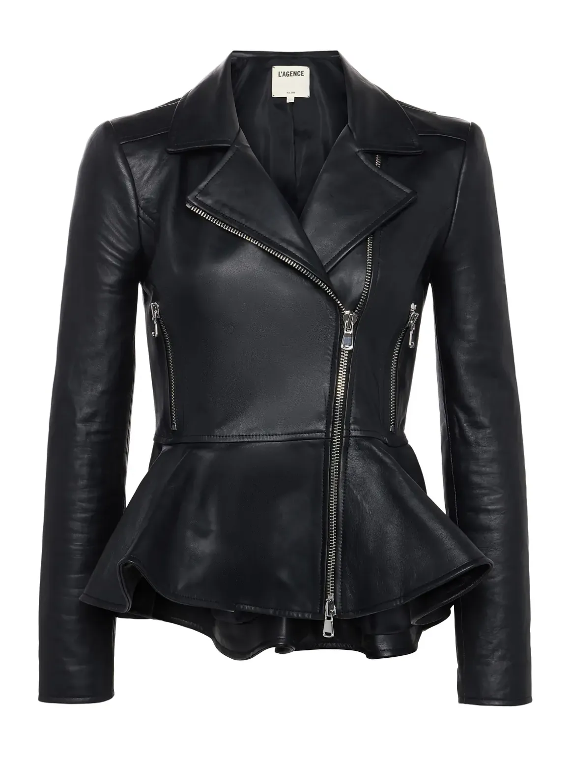 Lyric Leather Peplum Jacket