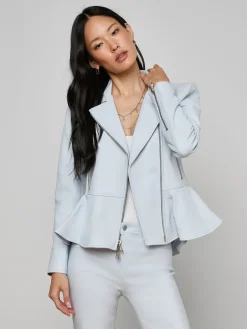 Lyric Peplum Biker Jacket