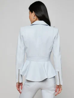 Lyric Peplum Biker Jacket