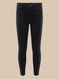 Margot Coated Cropped Skinny Jean