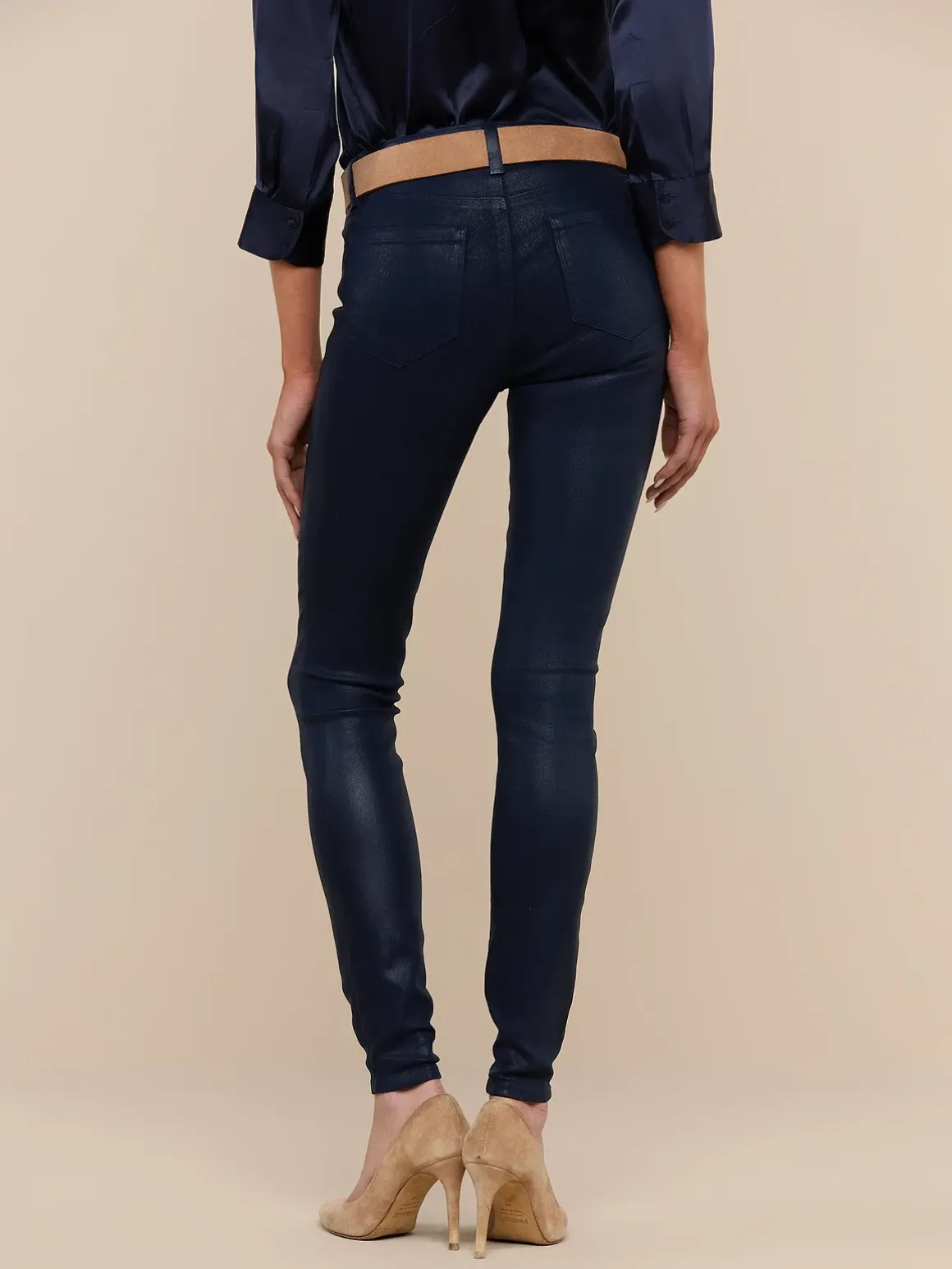 Marguerite Coated Skinny Jean