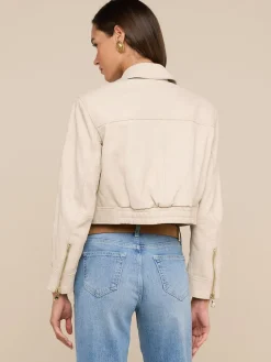 Micah Oversized Leather Jacket