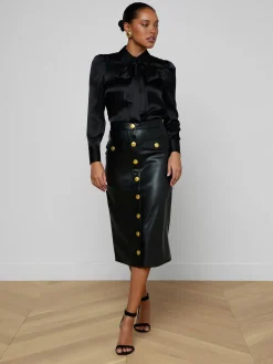 Milann Vegan Leather Skirt