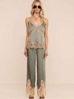 Mitsu Satin Lace Camisole