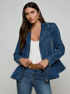 Moxie Peplum Biker Jacket
