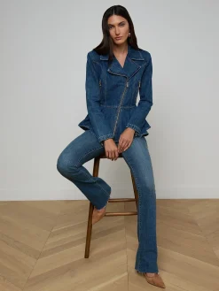 Moxie Peplum Biker Jacket