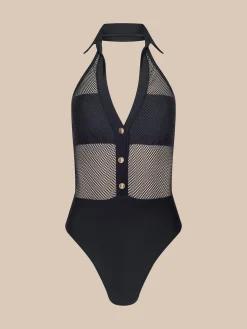 Natalya Collared One-Piece Swimsuit
