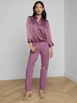 Nevia Slouchy Straight-Leg Jean