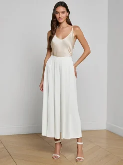 Novalynn Cropped Pleated Pant