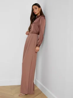 Nova Pleated Wide-Leg Pant