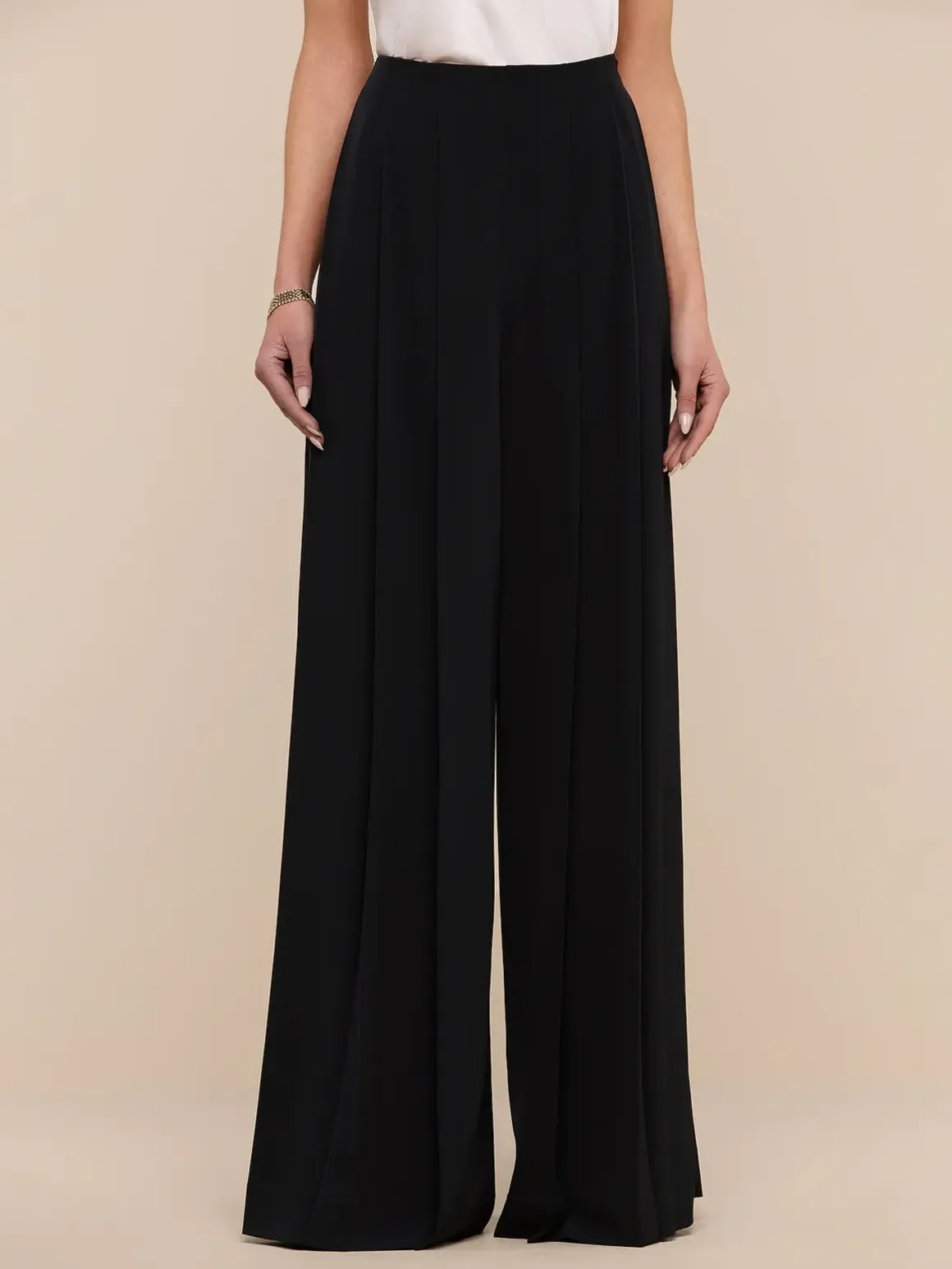 Nova Pleated Wide-Leg Pant