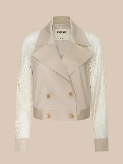 Novelle Lace Trench
