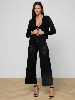 Orla Pointelle Knit Cardigan