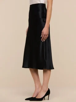 Perin Silk Midi Skirt