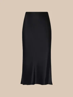 Perin Silk Midi Skirt