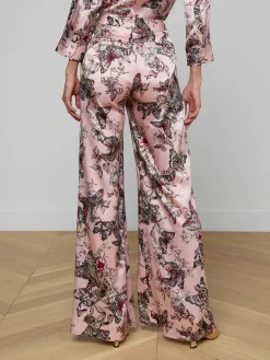 Pilar Silk Wide-Leg Pant