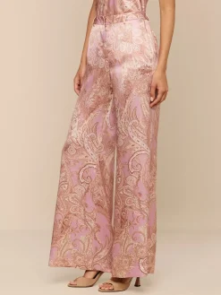 Pilar Silk Wide-Leg Pant