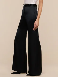 Pilar Silk Wide-Leg Pant