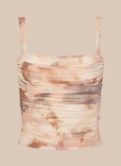 Rasha Shirred Mesh Tank