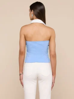 Rina Poplin Halter Top