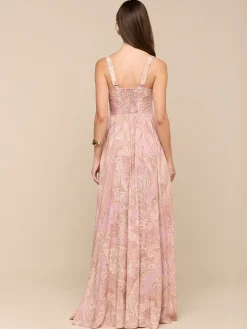 Rosette Maxi Dress