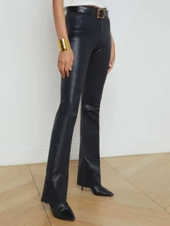 Ruth Coated Straight-Leg Jean