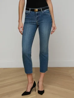 Sada Cropped Slim-Leg Jean