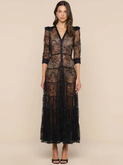 Seraphina Lace Tiered Maxi Dress