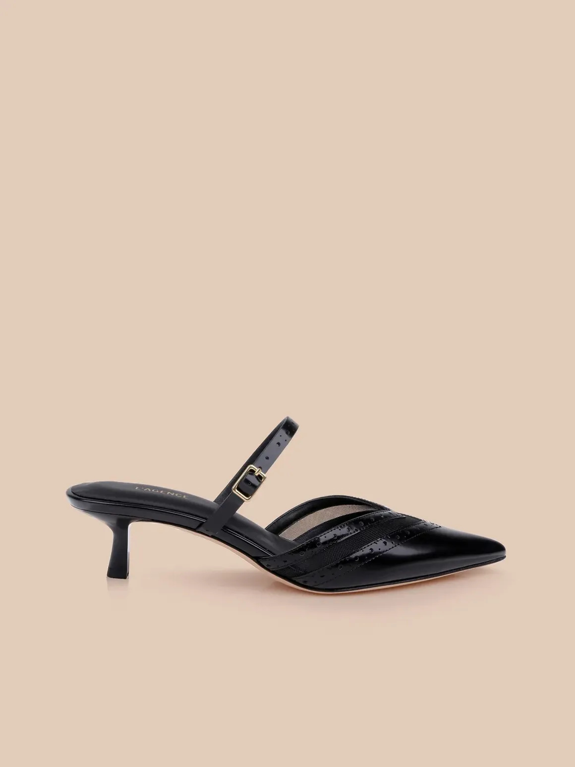 Shelbie Kitten-Heel Mule