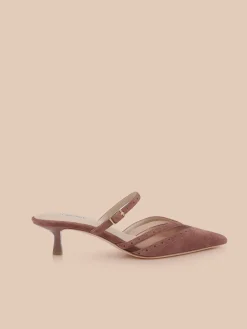 Shelbie Kitten-Heel Mule