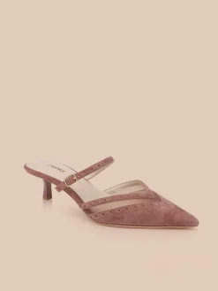 Shelbie Kitten-Heel Mule