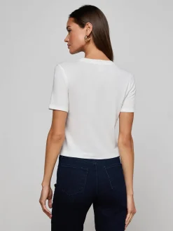 Stormy Cropped Cotton Tee