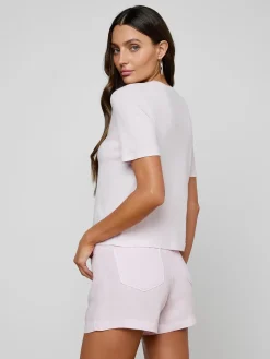 Stormy Cropped Cotton Tee