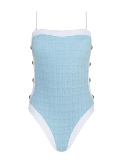 Tory Bandeau One-Piece Swimsuit